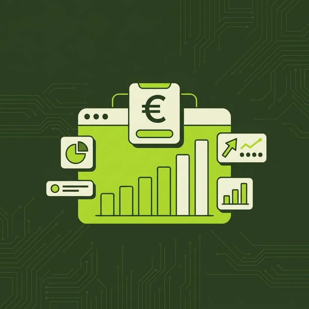Tableau de bord Google Analytics 4 montrant le retour sur investissement du SEO